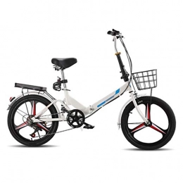 LXJ Folding Bike LXJ Variable Speed Folding Bicycle, 20-inch One-wheel Shock Absorber, Adult Student Outdoor Bicycle Park Travel Bicycle Leisure Bicycle