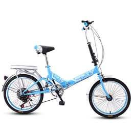 LXYStands Folding Bike LXYStands 20 Inch Student Folding Bikes, Mini Portable Folding Bike Lightweight Folding Speed Bicycle Damping Bicycle Adult Male and Female Bicycle