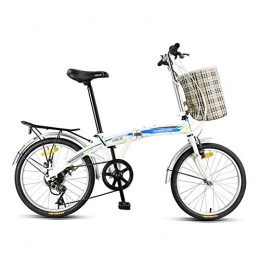 Lxyxyl Bike Lxyxyl Children's Mountain Folding Bicycle - 7 Speed 20 Inch Unisex Bicycle (Color : 2)