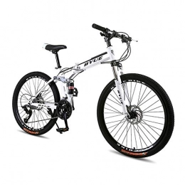 LYRWISHJD Bike LYRWISHJD 27 Speed Folding Mountain Bike Exercise Bikes 26 Inch Anti-skid Tires Strong Grip High-carbon Steel Frame With Modern Design For Adult Men And Women (Size : 26 inch, Speed : 27Speed)