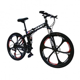LYRWISHPB Bike LYRWISHPB Adult Bicycle Mountain-Bike Folding Variable-Speed Double-Shock-Absorbing Double Disc Brake Sport Bicycles Mountain Bicycle Integrated-Wheel （Black, Green, Red, Yellow）