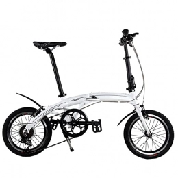 LZZB Folding Bike LZZB Folding Bike for Adults, Lightweight Mountain Bikes Bicycles Strong Alloy Frame with Disc Brake, 16 Inches Suitable for 150-180Cm, a, 16Inch