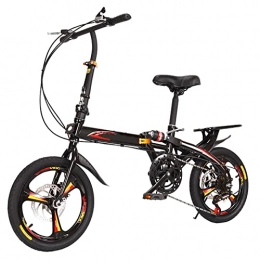 Mapeieet 20" Wheel Folding Bike, 7-Speed Student/Adult Mountain Bike with Front and Rear Mechanical Brakes, Suitable height: 150-185cm