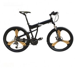MASLEID  MASLEID 26 inch × 27 inch Folding Mountain Bike, black