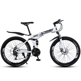  Folding Bike Men and Women Folding Bike, Folding Outroad Bicycles, Adultmountain Bikes, Folded Within 15 Seconds, 21 24 27-Speed, 26-inch Wheels Outdoor Bicycle