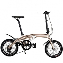 MENG Folding Bike MENG Folding Bike for Adults, Lightweight Mountain Bikes Bicycles Strong Alloy Frame with Disc Brake, 16 Inches Suitable for 150-180Cm, E, 16Inch