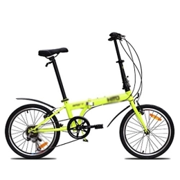  Folding Bike Mens Bicycle Inch Wheel Carbon Steel Frame 6 Speed Folding Mountain Bike Outdoor Sport Downhill Bicycle (Color : B White) (B green)