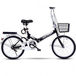 MFZJ1 Folding Bike MFZJ1 20'' Foldable Compact Bicycle, Damping Bicycle, Rear Carry Rack, Adult Small Student Bicycle Folding Carrier Bicycle Bike