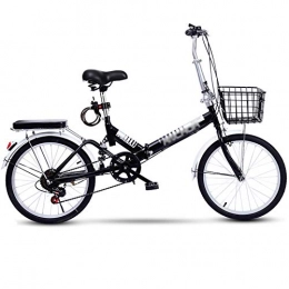 MFZJ1 Folding Bike MFZJ1 20'' Folding Bike, 7-speed transmission, Damping Bicycle, Foldable Compact Bicycle, Adult Small Student Bicycle Folding Carrier Bicycle Bike