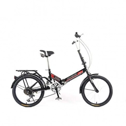 MICAKO Bike MICAKO 20" Wheels New Aluminium Folding Bike - 7 colours, Black, 6speed