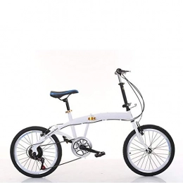 MILUCE Bike MILUCE 20 inch folding bike- Lightweight aluminum alloy frame, leisure 20-inch variable speed city folding mini compact bicycle city commuter with rear frame