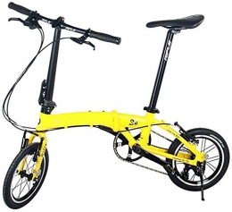 Mnjin Bike Mnjin Road Bike Folding Bicycle Aluminum Frame City Travel Folding Bike 14 Inch 3 Speed