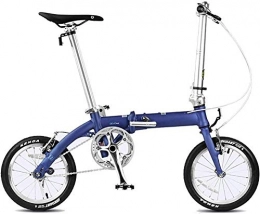 Mnjin Bike Mnjin Road Bike Folding Bicycle Aluminum Frame Single Speed Mini Fast Folding 14 Inch Ultra Light