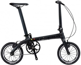 Mnjin Folding Bike Mnjin Road Bike Folding Bicycle Carbon Fiber Shifting Bicycle Adult Students Ultra Light Generation Driving Portable City Commuting 14 Inch