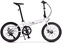 Mnjin Folding Bike Mnjin Road Bike Folding Bicycle Disc Brakes Adult Men and Women Aluminum Alloy Bicycle 20 Inch 8 Speed