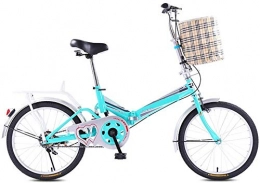 Mnjin Bike Mnjin Road Bike Folding Bicycle Male and Female Students Adult Bicycle Aluminum Alloy Lightweight Folding Car Single Speed Folding 20 Inch