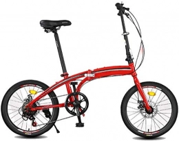 Mnjin Folding Bike Mnjin Road Bike Folding Bicycle Mini Lightweight 7-Speed Variable Adult Men And Women Casual Student Bicycle 20 Inch