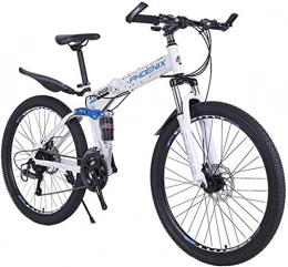 Mnjin Folding Bike Mnjin Road Bike Folding Bicycle Mountain Bike Shock Absorber Shifting Bicycle Adult Male and Female Students 21 Speed / 27 Speed 26 Inch