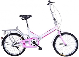 Mnjin Bike Mnjin Road Bike Folding Bicycle Single Speed Ladies Bicycle Men and Women Adult Bicycle Student Car 20 Inch