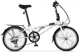 Mnjin Folding Bike Mnjin Road Bike Folding Bicycle Speed Casual Commuter Bicycle Adult Men and Women 20 Inch 6 Speed