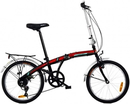 Mnjin Folding Bike Mnjin Road Bike Folding Bike Bicycle Speed High Carbon Steel 7-Speed Shifting Belt Shelf 20 Inch