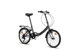 Moma Bikes Folding Bike Moma Bikes Unisex Adult First Class II Folding City Bike - Grey, One Size