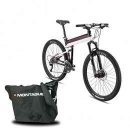 Montague  Montague Paratrooper Elite 30 Speed Folding Mountain Bike, Folding Bicycles for Adults, Folding Bicycle, Folding Bike with Carrying Case Bag and Outdoors Equipments Guide Book, Large-20 Inch