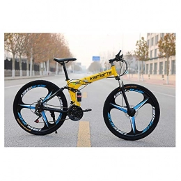 Augu Bike Mountain Bike, 24 Speed Folding Dual Suspension 26 Inch Unisex Adult