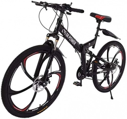 SYCY Bike Mountain Bike 26in Folding Mountain Bike Shimanos 21 Speed Bicycle Full Suspension MTB Bikes for Men / Women