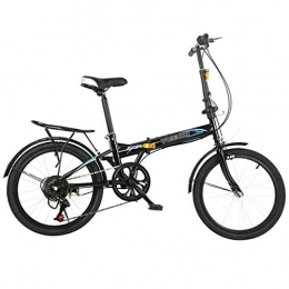 CXSMKP Folding Bike Mountain Bike Folding Bikes with High Carbon Steel Frame, Featuring 25 Spoke Wheels And 7 Speed, Double V Brake Small Size, Easy To Fold Bicycles