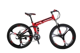 JMC Bike Mountain Bike G4 21 Speed 26 Inches 3-Spoke Wheels Dual Suspension Adult Folding Bicycle
