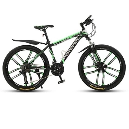  Folding Bike Mountain Bike, Mountain Trail Bike High Carbon Steel Folding Outroad Bicycles, Bicycle Full Suspension Gears Dual Disc Brakes, B-26inch30speed