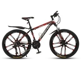  Folding Bike Mountain Bike, mountain Trail Bike High Carbon Steel Folding Outroad Bicycles, Bicycle Full Suspension Gears Dual Disc Brakes, C-26inch21speed