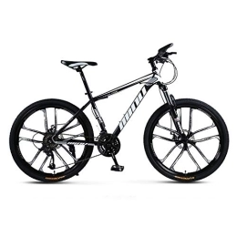  Bike Mountain Bike, Mountain Trail Bike High Carbon Steel Folding Outroad Bicycles, Bicycle Full Suspension Gears Dual Disc Brakes, D-21speed