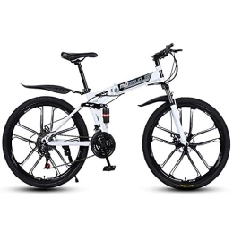  Folding Bike Mountain Bike Shock Absorber 26 Inch Variable Speed Folding Student Car Adult Bicycle Mountain Bike Strong Grip