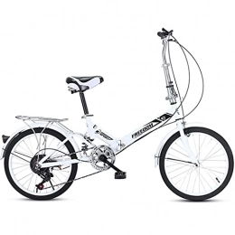 CCLLA Bike mountain bikes Variable Speed Lightweight Folding Bike Small Portable Bicycle for Adult Student Teens Folding Bike Country Road Bicycle Adult Student, Three Colors