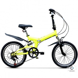 MTTKTTBD Folding Bike MTTKTTBD Lightweight Folding Bike, Portable Foldable Bicycle, 20-Inch Wheels, with Featuring Front and Rear Fenders and 6-Speed Drivetrain for City Riding Commuting and Walking to Work
