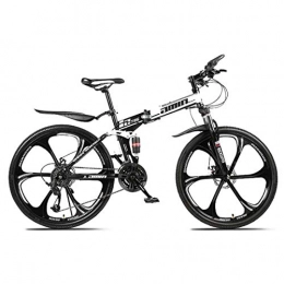 MUYU Bike MUYU 21-speed(24-speed, 27-speed) Road Bikes Bicycle Foldable Aluminum Road Bicycle Dual Disc Brake Bicycles, White, 24speed