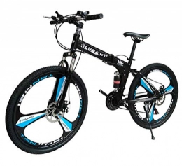 MUYU Bike MUYU Dual Disc Brake Road Bike Foldable Road Bicycles 21 Speed (24 speed, 27 speed) Mountain Bikes, Black2, 21Speed