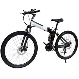 MUYU Folding Bike MUYU Foldable Bikes 21 Speed (24 Speed, 27 Speed) Road Bike Road Bicycle Dual Disc Brake Bicycles, Black, 21speed