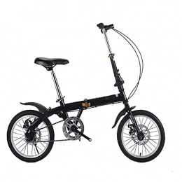 N / E Folding Bike N / E 14 / 16 / 20 inch Folding Bicycles, Lightweight Alloy Folding City Bike Bicycle, With Adjustable Handlebar, Saddle, Dual Disc Brakes, Single-Speed, for Adults Men Women Kids Children