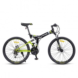 NBWE Folding Bike NBWE 24 Speed Folding Mountain Bike Bicycle Front and Rear Shock Double Disc Brakes Recreational Car Shift Bicycle Male and Female Students Commuter bicycle