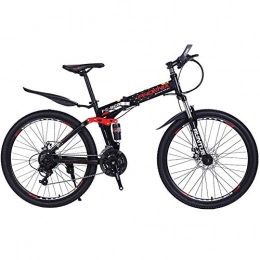 NBWE Folding Bike NBWE Bicycle Folding Mountain Bike Male Speed Off-Road Racing Youth Student Female Adult Bicycle 26 Inches Commuter bicycle
