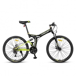 NBWE Folding Bike NBWE Foldable Mountain Bike Ultra Light Portable Off-Road Transmission Adult Soft Tail Bicycle Male 26 Inches 24 Speed Commuter bicycle