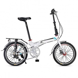 NBWE Folding Bike NBWE Folding Bicycle Aluminum Frame for Men and Women Portable Bicycle 20 Inch 7 Speed Off-Road Cycling