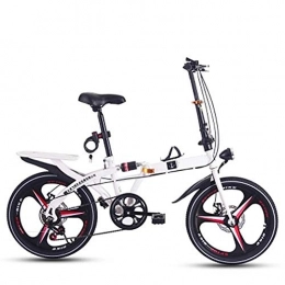 NBWE Folding Bike NBWE Folding Bicycle Integrated Wheel Shifting Damping Female Student Adult Travel Bicycle 16 Inch 20 Inch Off-Road Cycling