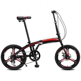 NBWE Bike NBWE Folding Bicycle Speed Men and Women Students Adult Youth One Wheel Bicycle 20 Inch 7 Speed Off-Road Cycling