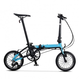NBWE Folding Bike NBWE Folding Bicycle Wheel City Commute Men and Women Bicycle Color 14 Inch 3 Speed Commuter bicycle