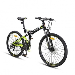 NBWE Folding Bike NBWE Folding Mountain Bike Bicycle Shifting Double Shock Absorption Soft Tail Off-Road Student Racing Male Adult 26 inches Commuter bicycle