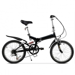 NBWE Folding Bike NBWE Mountain Folding Bicycle High Carbon Steel Double Shock Absorber Bicycle 20 Inch 6 Speed Commuter bicycle